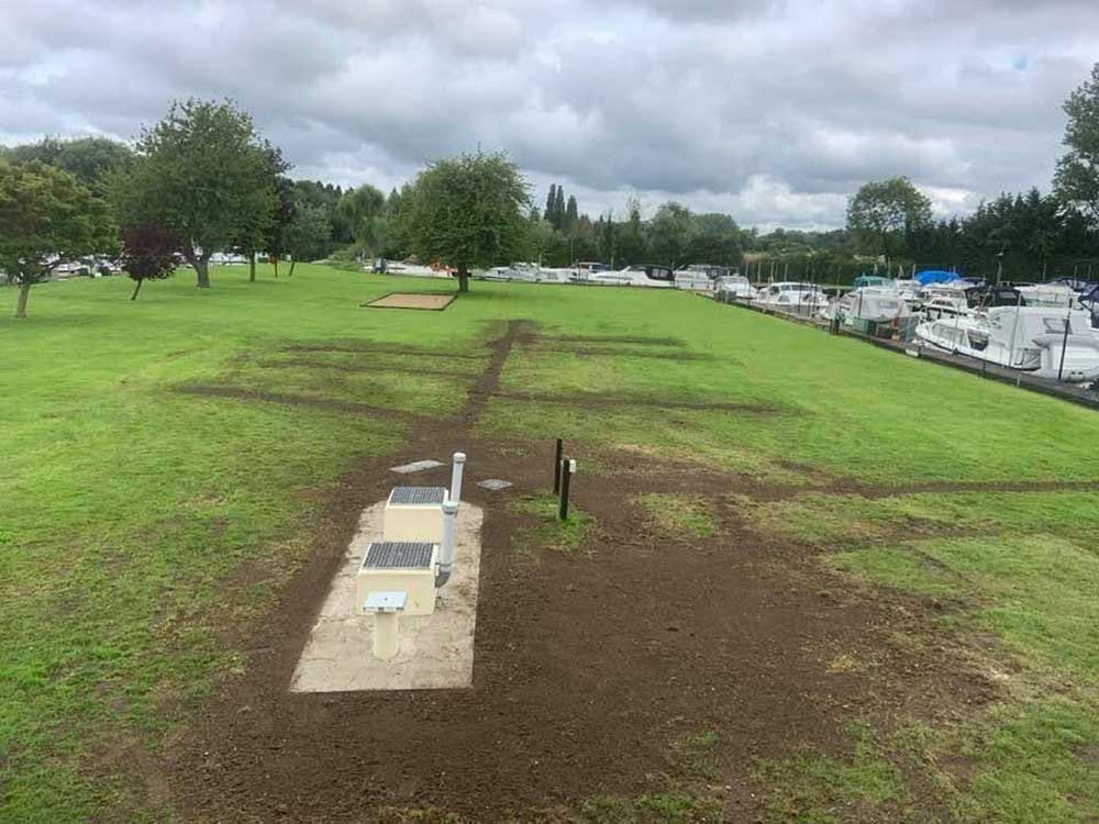Gravity Treatment Tank in St Neots Drainage by GCE Groundworks