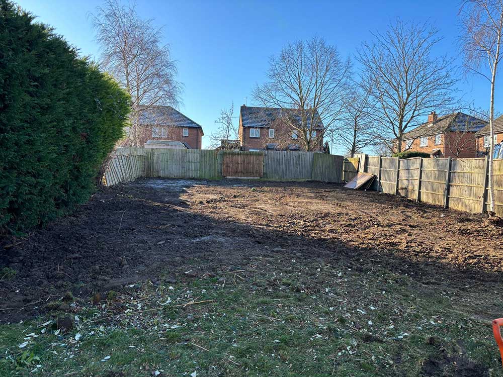 Site clearance - after Site clearance by GCE Groundworks
